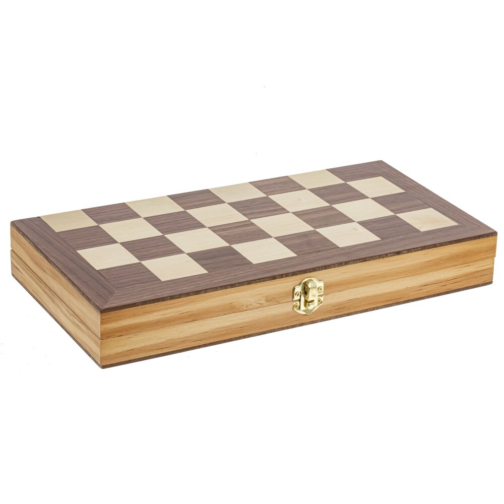 Игра настольная 3 в 1 (шахматы, шашки, нарды), L34,5 W17,5 H4,5 см