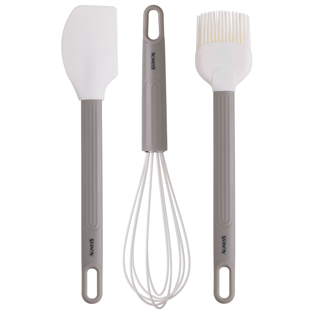 НАБОР: ВЕНЧИК, ЛОПАТКА, КИСТОЧКА AGNESS, 3 ПРЕДМЕТА НАБОР: ВЕНЧИК, ЛОПАТКА, КИСТОЧКА AGNESS, 3 ПРЕДМЕТА