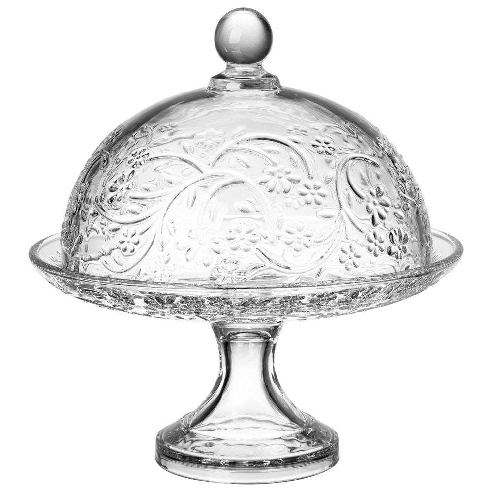 БЛЮДО СЕРВИРОВОЧНОЕ НА НОЖКЕ С КРЫШКОЙ 