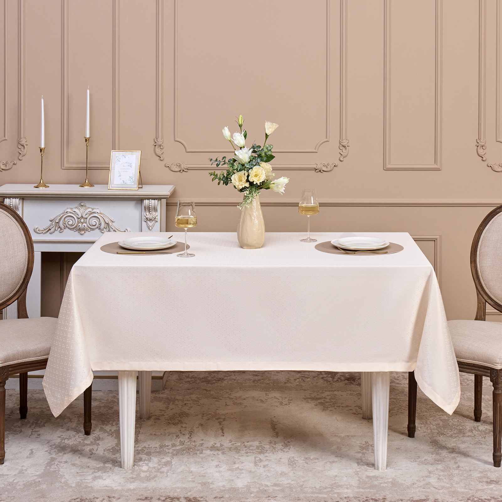 СКАТЕРТЬ 145Х180СМ ШАМПАНЬ ЕВРОУГОЛОК 100% ПОЛИЭСТЕР СКАТЕРТЬ 145Х180СМ ШАМПАНЬ ЕВРОУГОЛОК 100% ПОЛИЭСТЕР