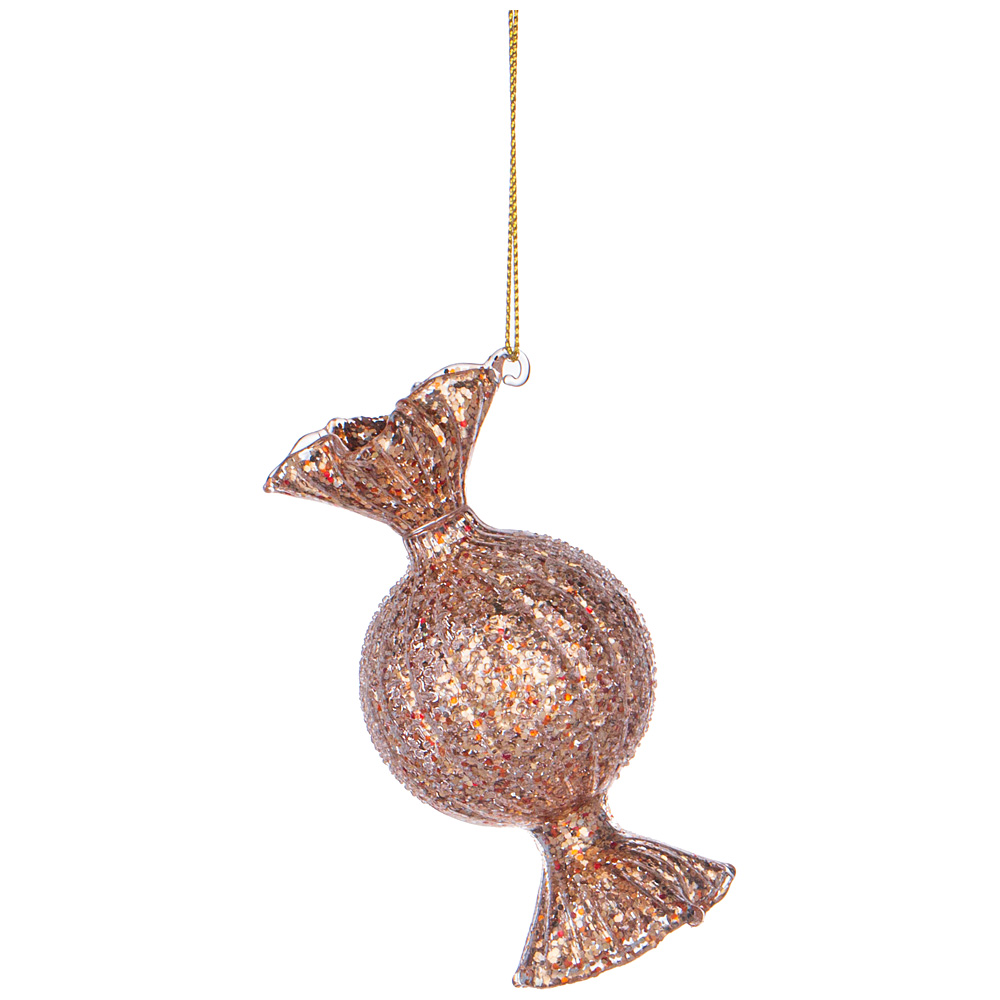 ЕЛОЧНАЯ ИГРУШКА КОНФЕТА 5X10CM  МАЛ. УП. = 6 ШТ. (МИН. ПАРТИЯ)