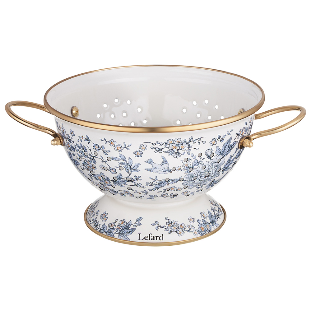 ДУРШЛАГ LEFARD ЭМАЛИРОВАННЫЙ, СЕРИЯ ROYAL GARDEN, 22*13 СМ