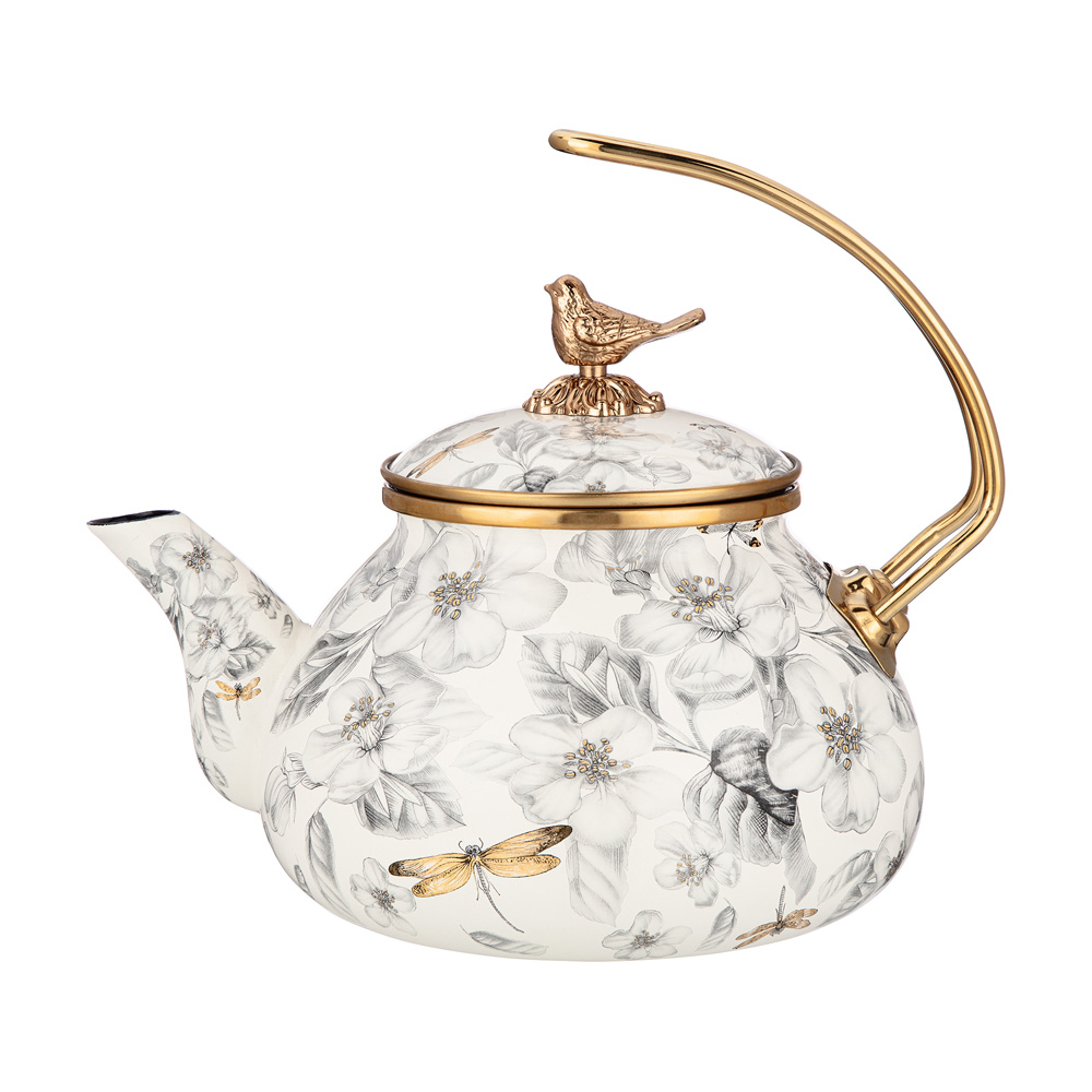 ЧАЙНИК ЭМАЛИРОВАННЫЙ LEFARD, СЕРИЯ ЯБЛОНЕВЫЙ САД, 2,2Л ПОДХОДИТ ДЛЯ ИНДУКЦИОН.ПЛИТ