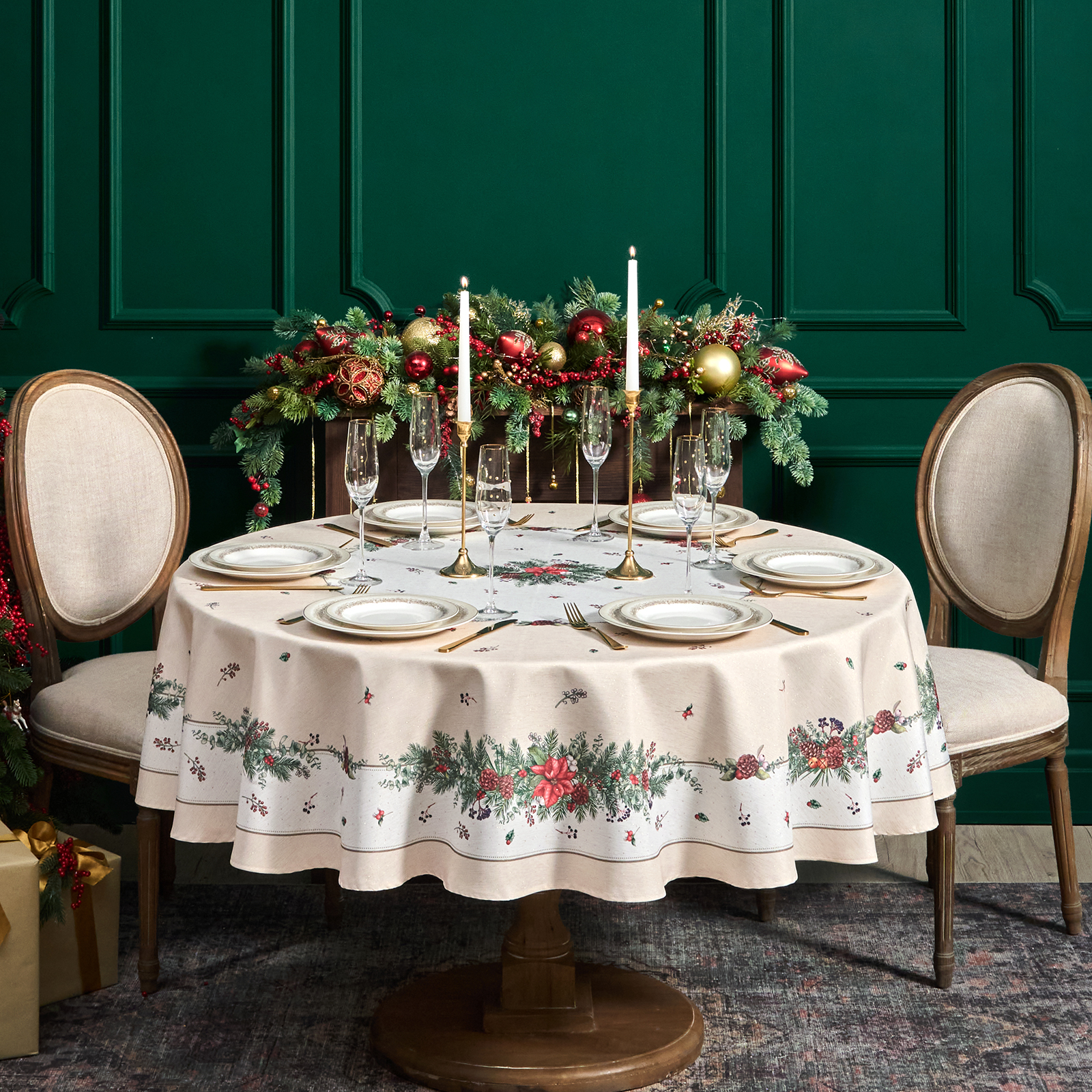 СКАТЕРТЬ D145 CM КРУГЛАЯ, СКАТЕРТЬ D145 CM КРУГЛАЯ,