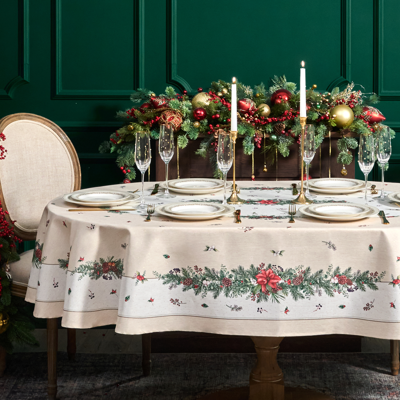 СКАТЕРТЬ 140Х300 CM ОВАЛЬНАЯ, СКАТЕРТЬ 140Х300 CM ОВАЛЬНАЯ,