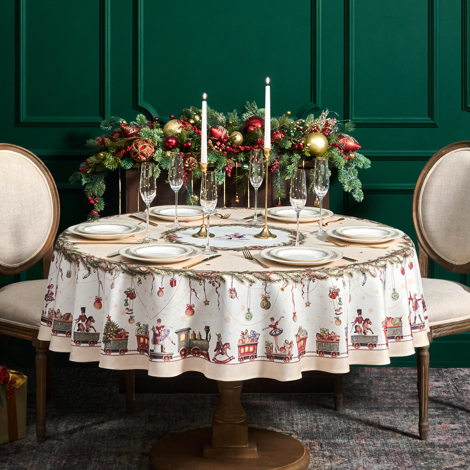 СКАТЕРТЬ D185 CM КРУГЛАЯ, СКАТЕРТЬ D185 CM КРУГЛАЯ,