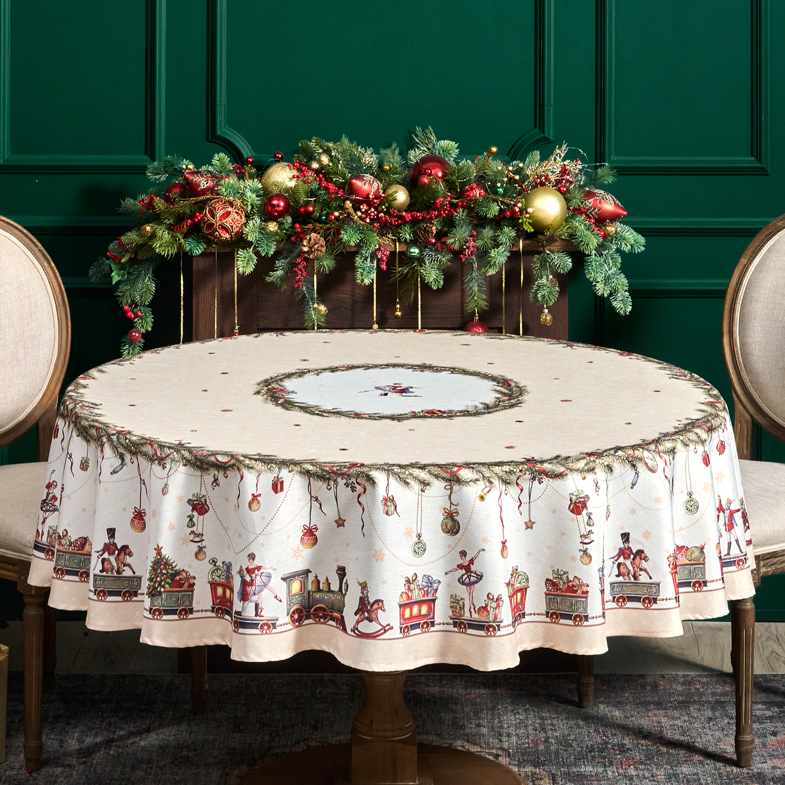 СКАТЕРТЬ D220 CM КРУГЛАЯ, СКАТЕРТЬ D220 CM КРУГЛАЯ,