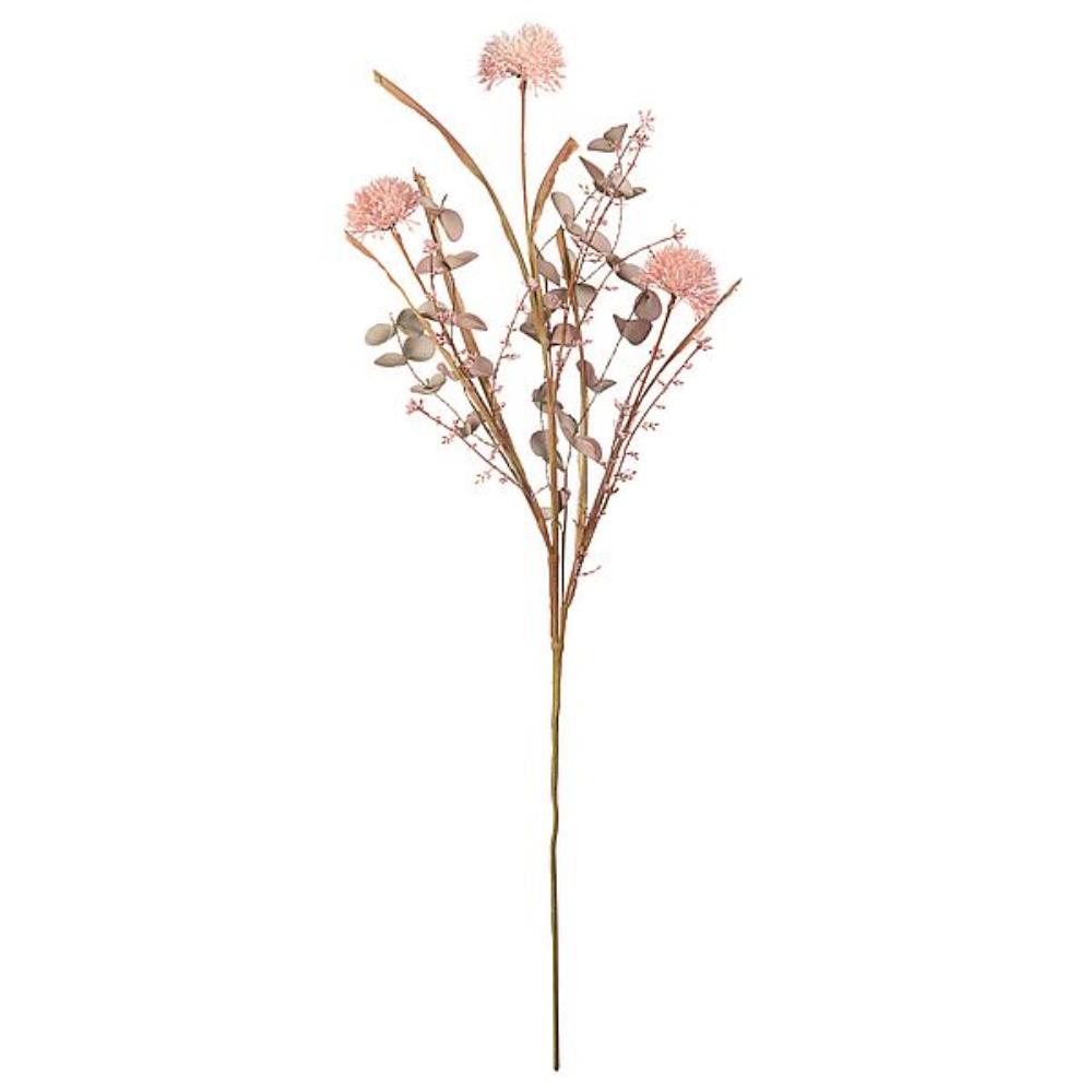 Искусственный цветок Репейник луговой, В900, розовый