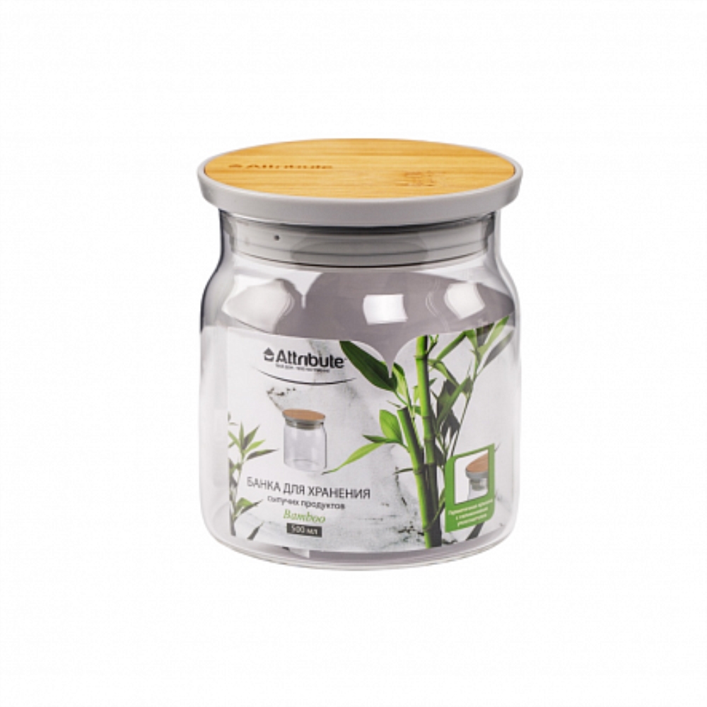 BAMBOO Банка для хранения сыпучих продуктов 500мл кратно 6
