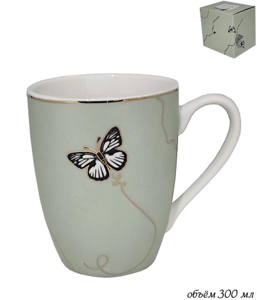 133-103 Кружка 320 мл Butterfly в под.уп.(х48)Фарфор