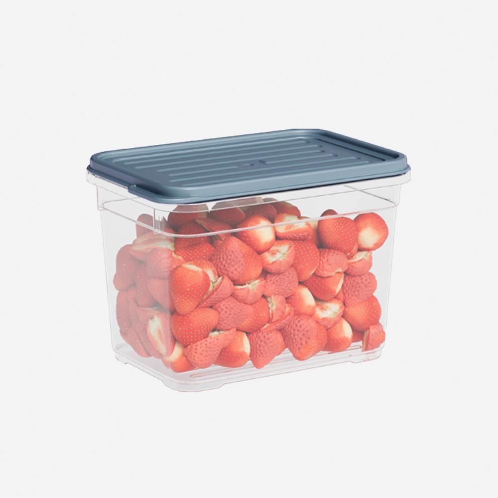 Лоток с крышкой 950 мл серебристо-серый 95*150*105 (24)