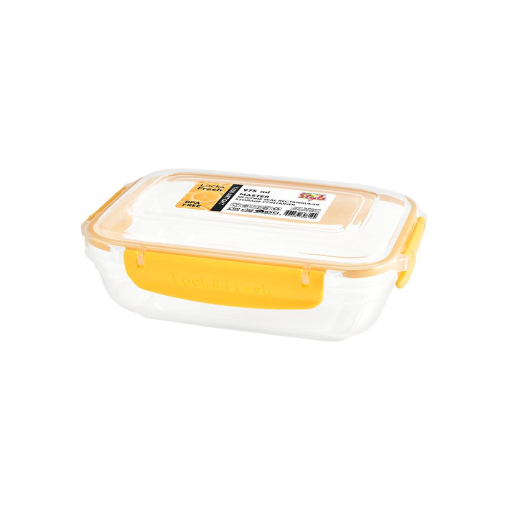 Мастер Воздухонепр. прямоуг. контейнер 975 мл ЦВЕТ МИКС  199*144*60 (12 шт)