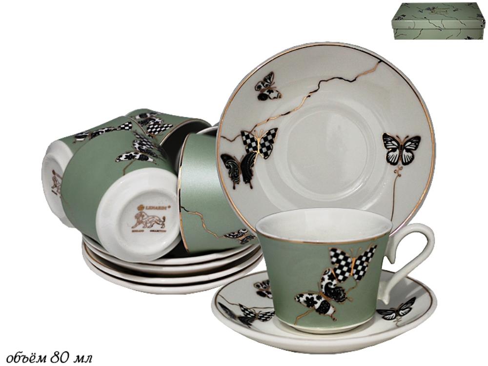 133-097 Кофейный набор 12пр.100 мл Butterfly в под.уп.(х12)Фарфор 133-097 Кофейный набор 12пр.100 мл Butterfly в под.уп.(х12)Фарфор