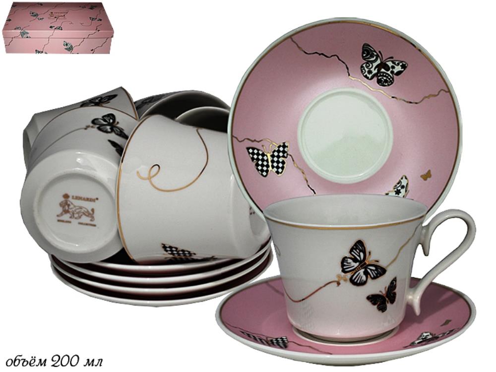 133-099 Чайный набор 12пр. 220 мл Butterfly в под.уп.(х6)Фарфор 133-099 Чайный набор 12пр. 220 мл Butterfly в под.уп.(х6)Фарфор
