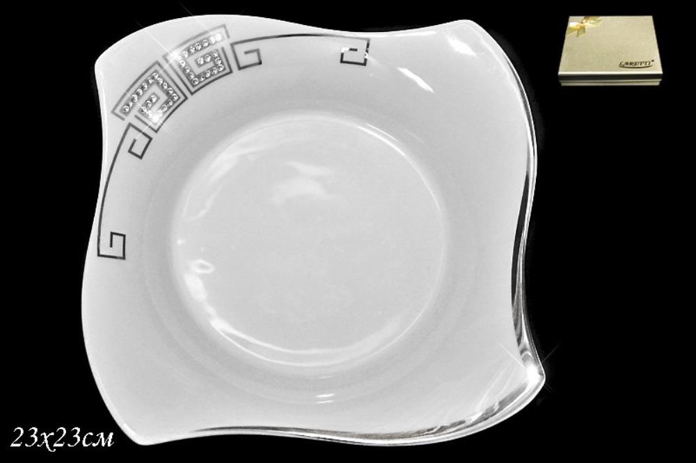 108-022 Глубокая тарелка 23см. в под.уп. GIVANCHI PLATINUM  (х18) Фарфор