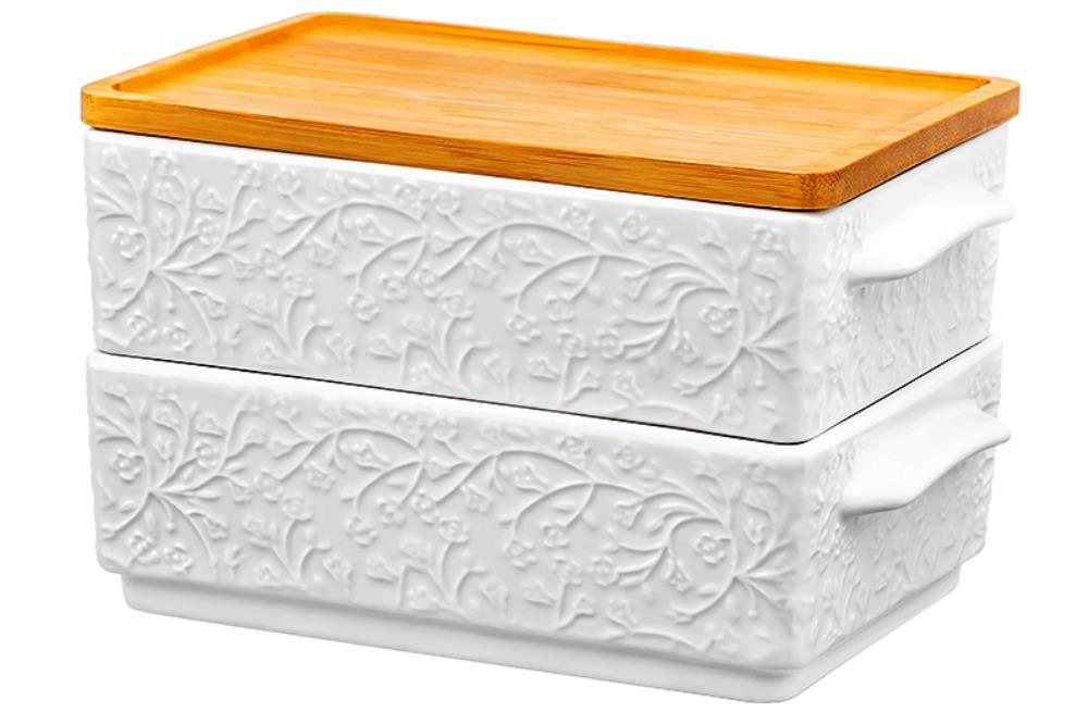 Набор 2 блюд д/холодца 800 мл 20,5*12*12 см Набор 2 блюд д/холодца 800 мл 20,5*12*12 см