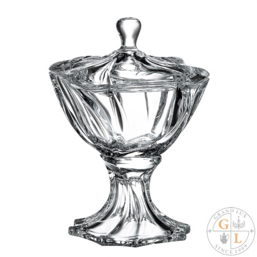 Crystalite Bohemia Neptune Конфетница с крышкой 26 см