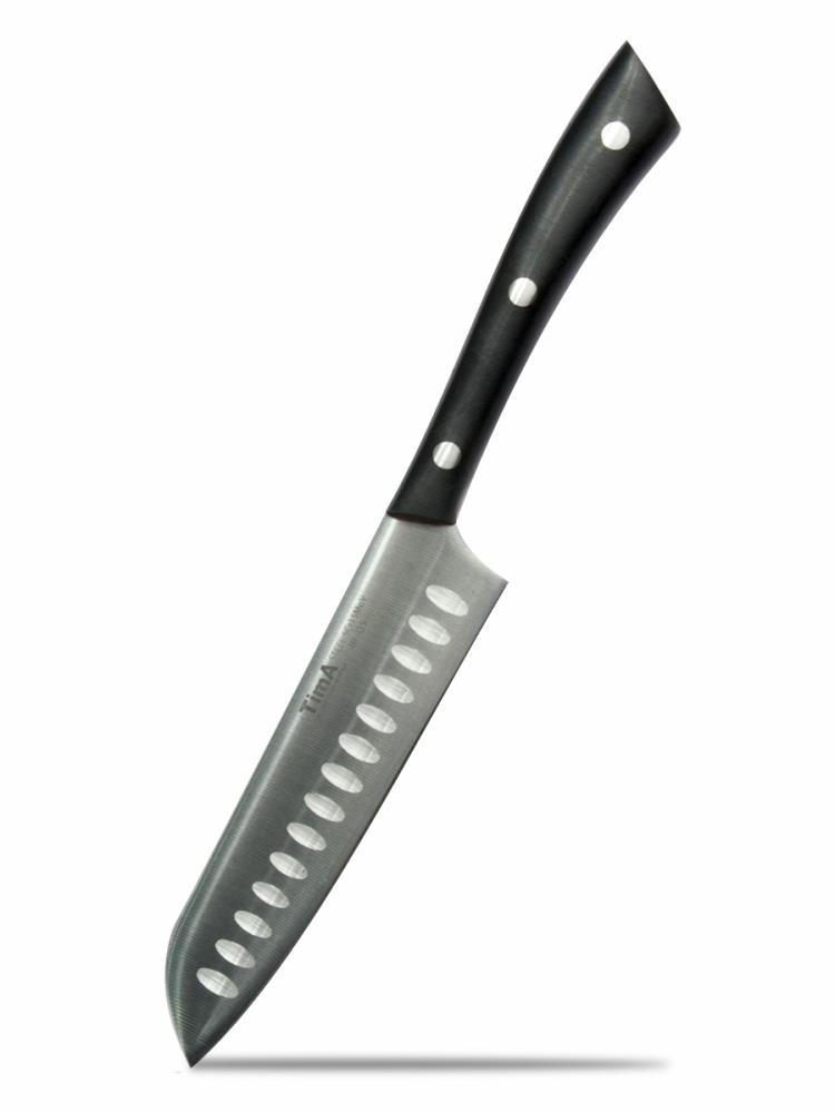 Нож сантоку TimA серия BlackLine, 127мм