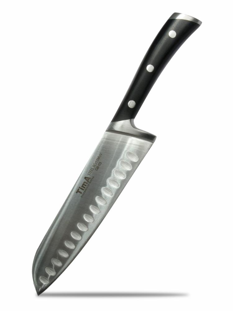 Нож сантоку TimA серия GeoBlack, 178мм