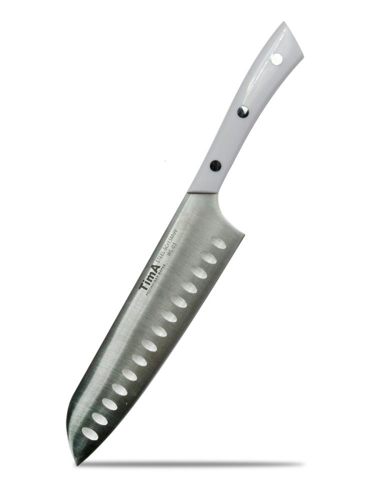 Нож сантоку TimA серия WhiteLine, 178мм