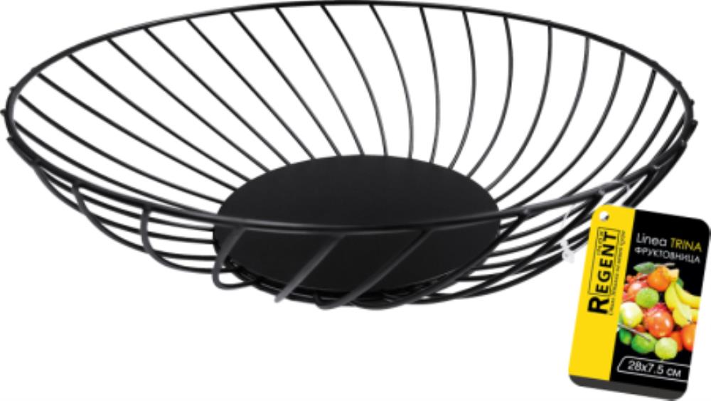 93-TR-01-24 Фруктовница 28х7.5 см, Linea TRINA крашеный стальной пруток