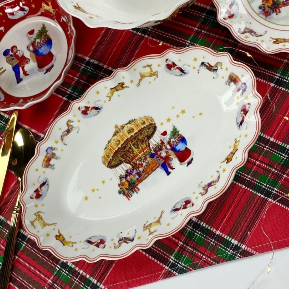 305-172 Набор из 2 овальных блюд 30,5х20х3,5см НОВЫЙ ГОД в под.уп.(х12)Фарфор 305-172 Набор из 2 овальных блюд 30,5х20х3,5см НОВЫЙ ГОД в под.уп.(х12)Фарфор