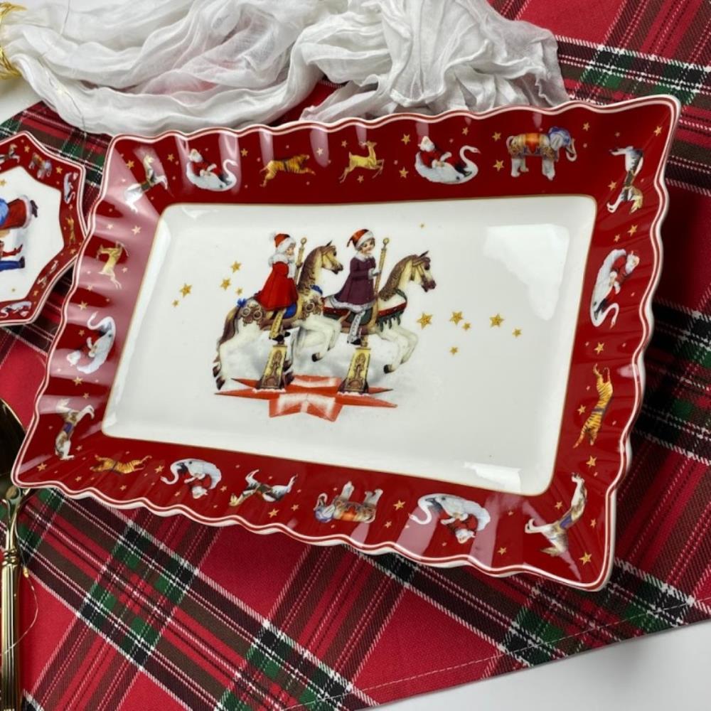 305-175 Прямоугольное блюдо 35х23х3,5см НОВЫЙ ГОД в под.уп.(х8)Фарфор 305-175 Прямоугольное блюдо 35х23х3,5см НОВЫЙ ГОД в под.уп.(х8)Фарфор