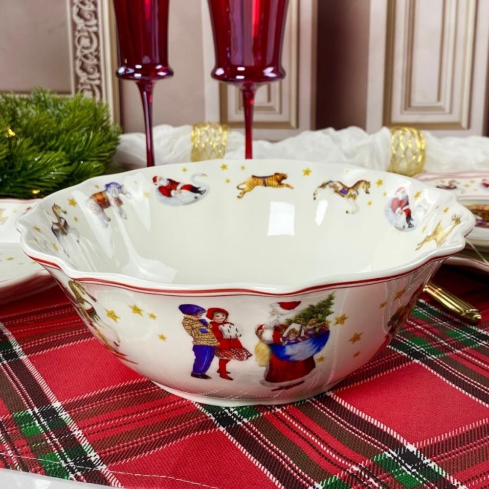 305-176 Салатник 23сх8м НОВЫЙ ГОД в под.уп.(х18)Фарфор 305-176 Салатник 23сх8м НОВЫЙ ГОД в под.уп.(х18)Фарфор