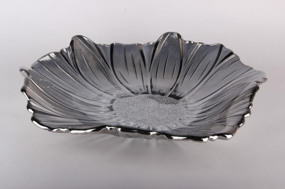 Блюдо сервировочное 40см х 7.5см  стекло кратно 1