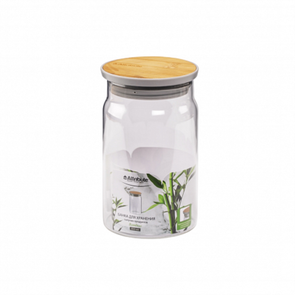 BAMBOO Банка для хранения сыпучих продуктов 800мл кратно 6