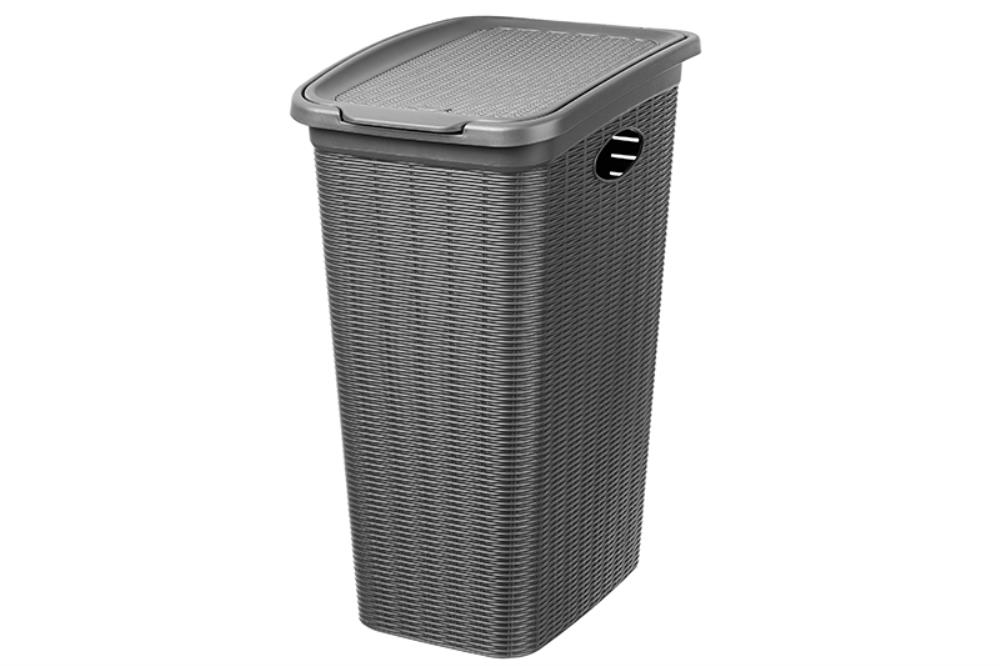 Корзина для белья 36 л 39*28,5*54,5 см с крышкой 