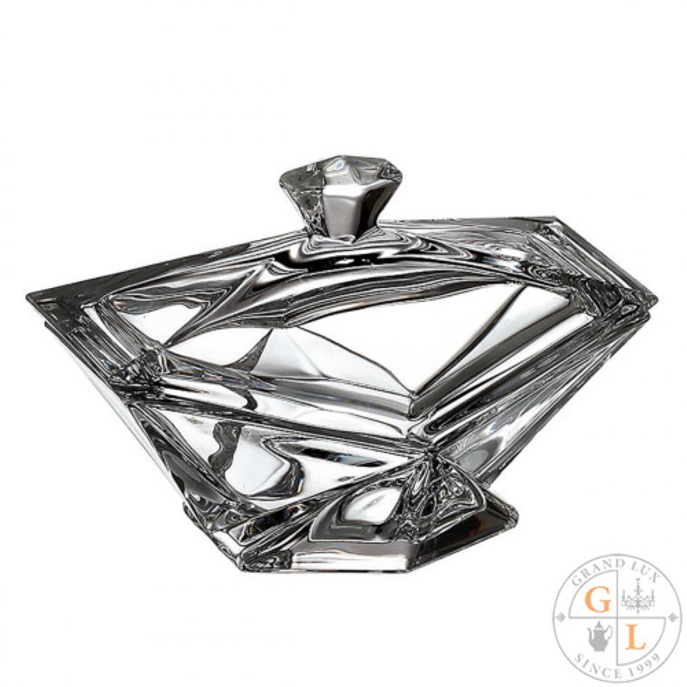 Crystalite Bohemia Origami Конфетница с крышкой 16 см Crystalite Bohemia Origami Конфетница с крышкой 16 см