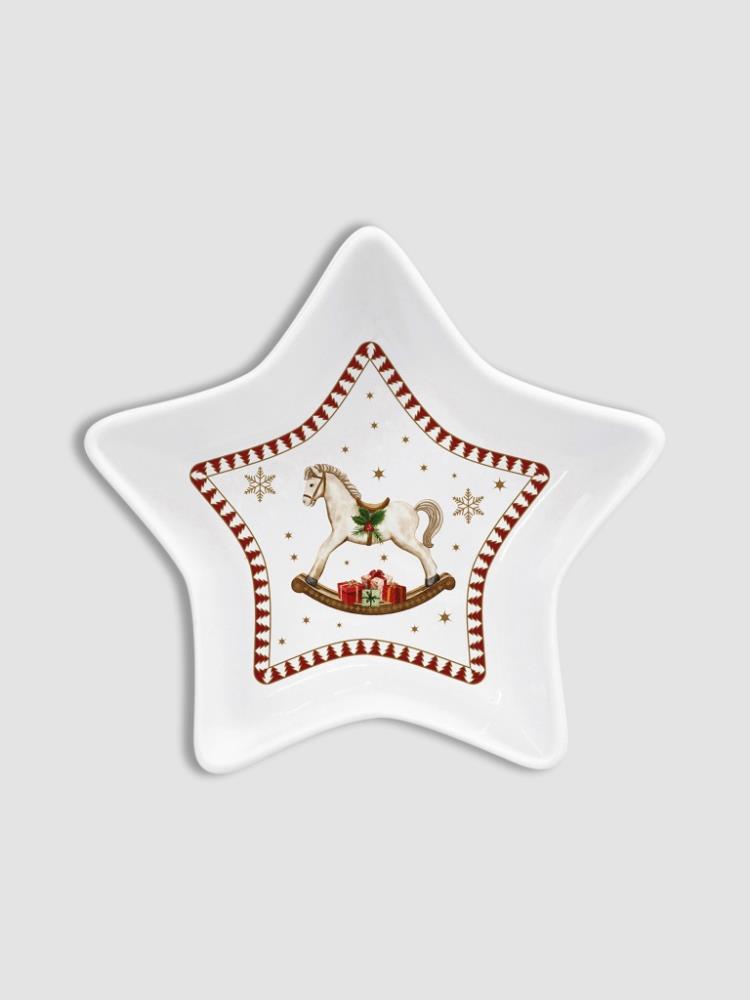 Салатник, 15х5 см, 250 мл, фарфор P, белый, Новогодняя гирлянда, Magie de Noel