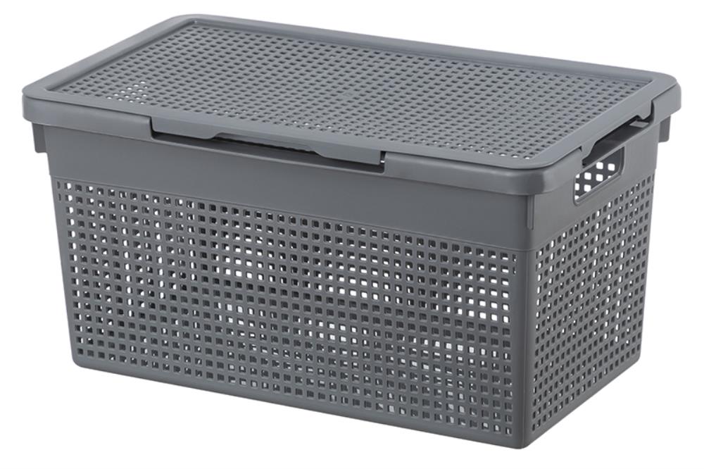 Корзина с крышкой 21 л 45,5*26,5*23,5 см Корзина с крышкой 21 л 45,5*26,5*23,5 см