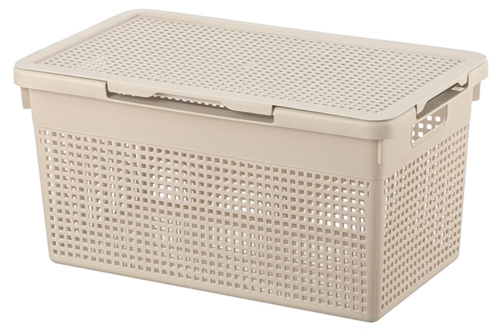 Корзина с крышкой 21 л 45,5*26,5*23,5 см Корзина с крышкой 21 л 45,5*26,5*23,5 см