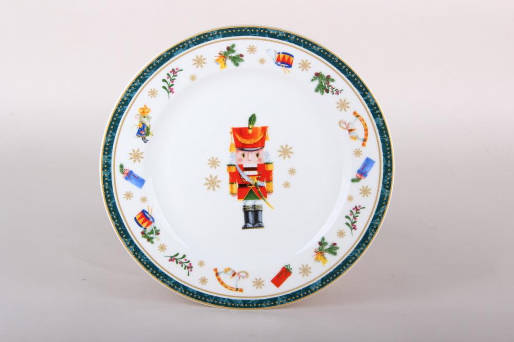 Щелкунчик и мышиный король, зеленый Тарелка десертная 19см  кратно 12