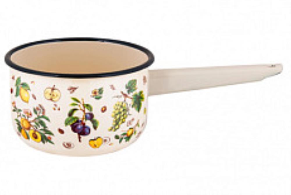 Ковш эмал 1,5л цил без/кр Фруктовый сад ТМ Appetite Ковш эмал 1,5л цил без/кр Фруктовый сад ТМ Appetite