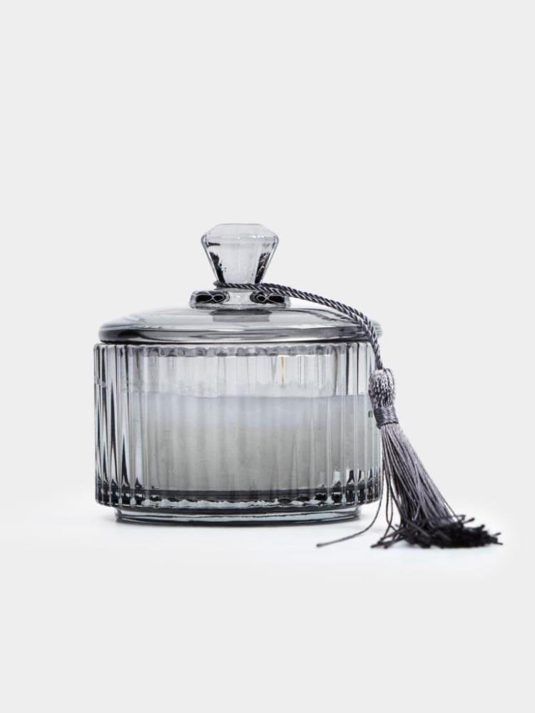 Свеча ароматическая, 7x6 см, в подсвечнике, с крышкой, стекло, Neroil&Citrus, Poem