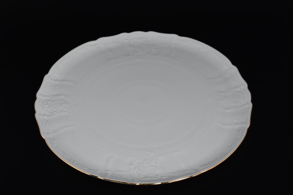 Тарелка для торта Bernadotte Белый узор 32 см 22772