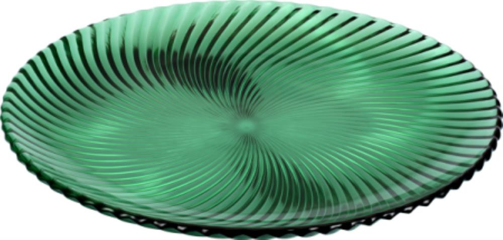 EQ2002-5G/L1 Тарелка сервировочная стеклянная, 32 см DELI GLASS натриево-кальциевое стекло