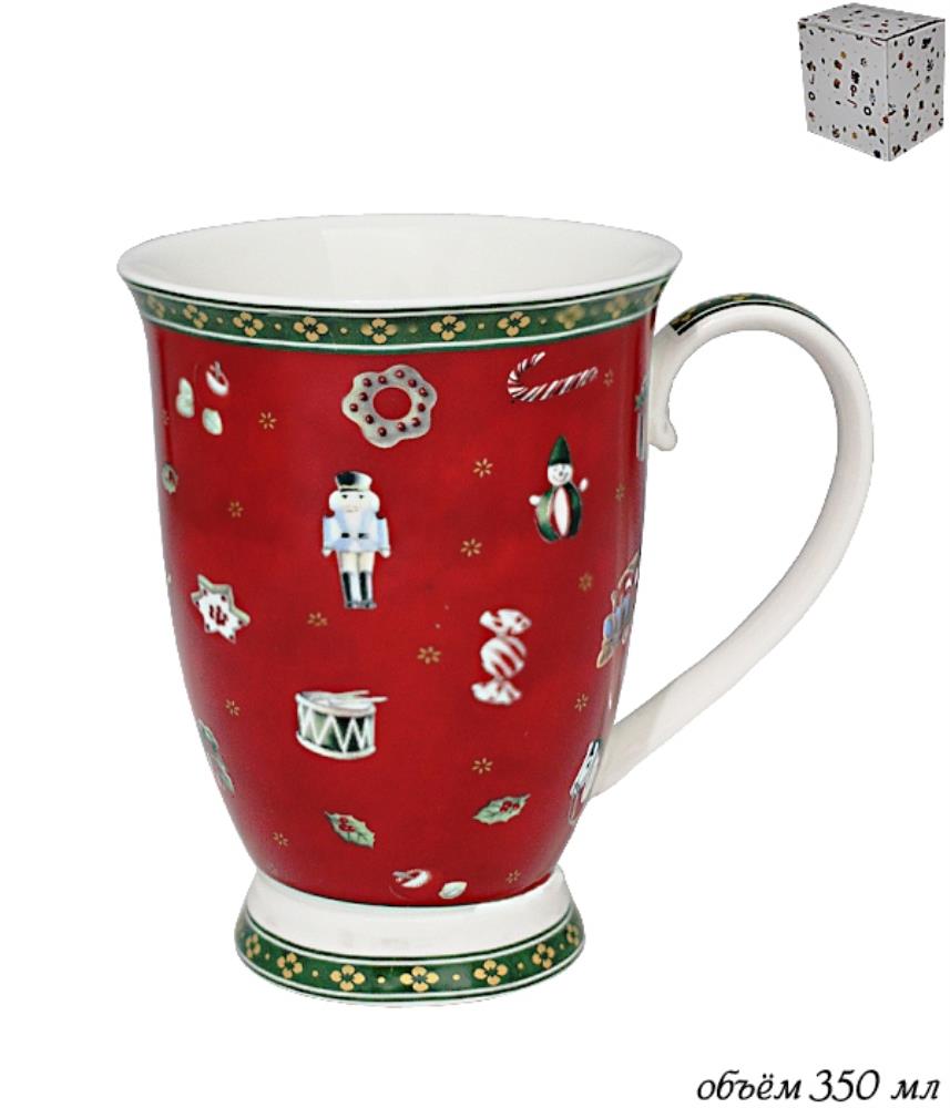 105-597 Кружка 350 мл  НОВЫЙ ГОД в под.уп.(х36) Фарфор 105-597 Кружка 350 мл  НОВЫЙ ГОД в под.уп.(х36) Фарфор