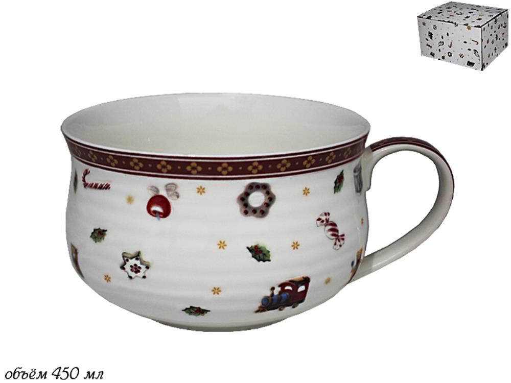 105-598 Бульонница 450 мл  НОВЫЙ ГОД в под.уп.(х24) Фарфор 105-598 Бульонница 450 мл  НОВЫЙ ГОД в под.уп.(х24) Фарфор