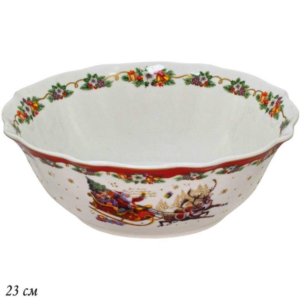 205-309 Салатник 23x8см НОВЫЙ ГОД в под.уп.(х18)Фарфор 205-309 Салатник 23x8см НОВЫЙ ГОД в под.уп.(х18)Фарфор