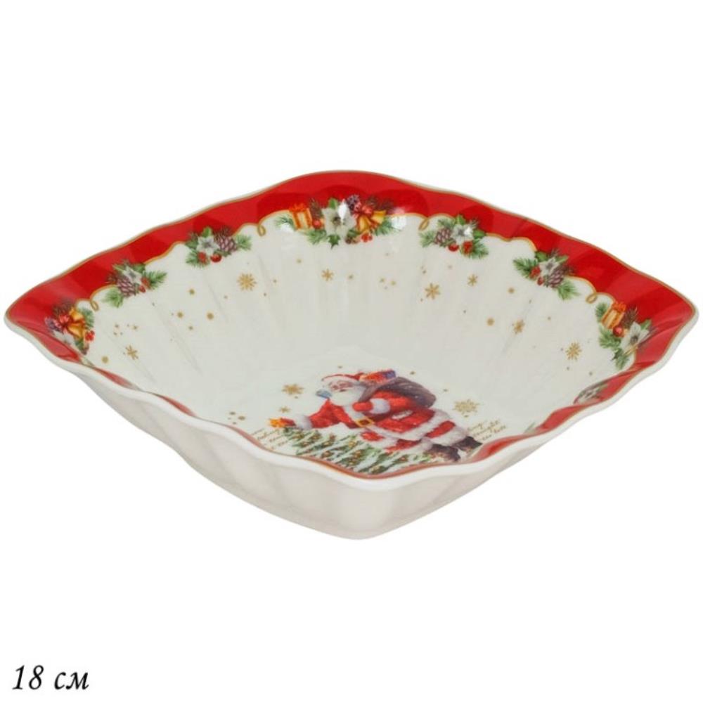 205-314 Квадратный салатник 15x15x4.5см НОВЫЙ ГОД в под.уп.(х36)Фарфор 205-314 Квадратный салатник 15x15x4.5см НОВЫЙ ГОД в под.уп.(х36)Фарфор