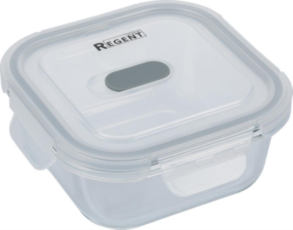 64-22500 Квадратный стеклянный контейнер с крышкой 500 мл Linea Desco