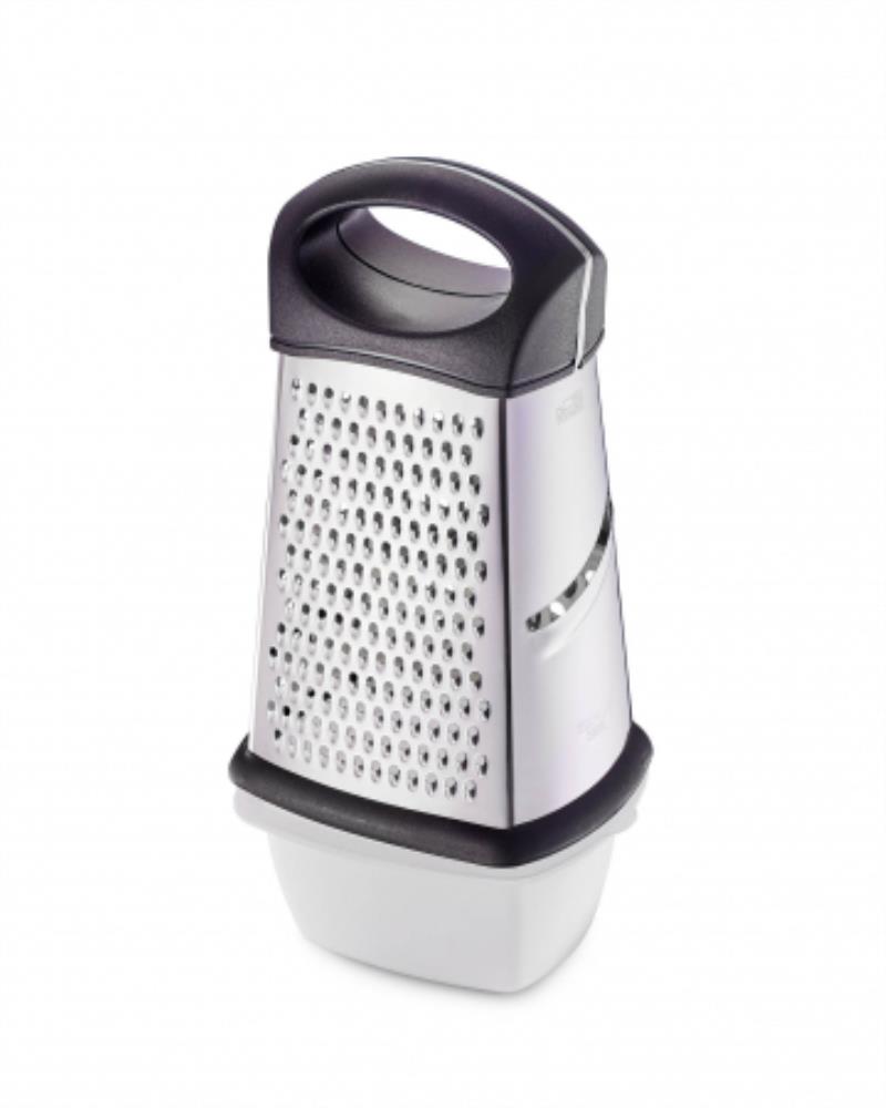 93-AC-GR-09 Терка нержавеющая с контейнером четырехгранная 23 см 93-AC-GR-09 Терка нержавеющая с контейнером четырехгранная 23 см