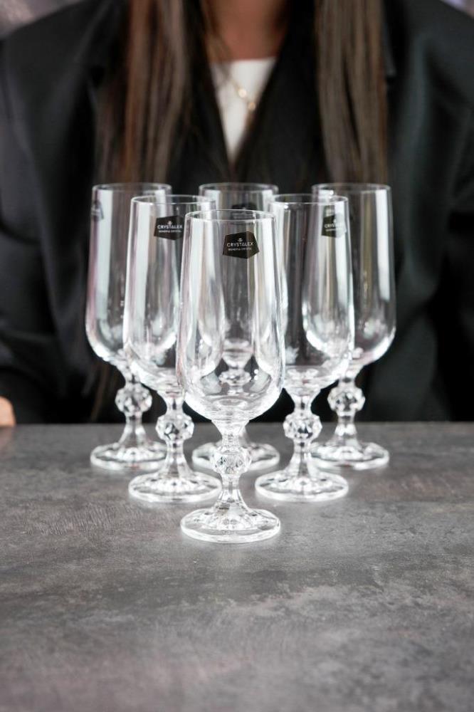Crystalex CLAUDIE Набор бокалов для шампанского 180 мл Crystalex CLAUDIE Набор бокалов для шампанского 180 мл