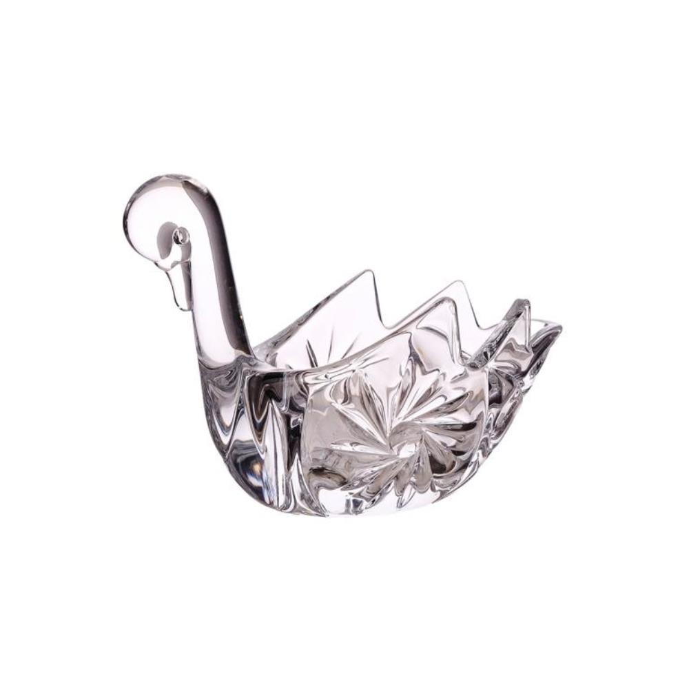 Crystalite Bohemia Конфетница лебедь 18 см