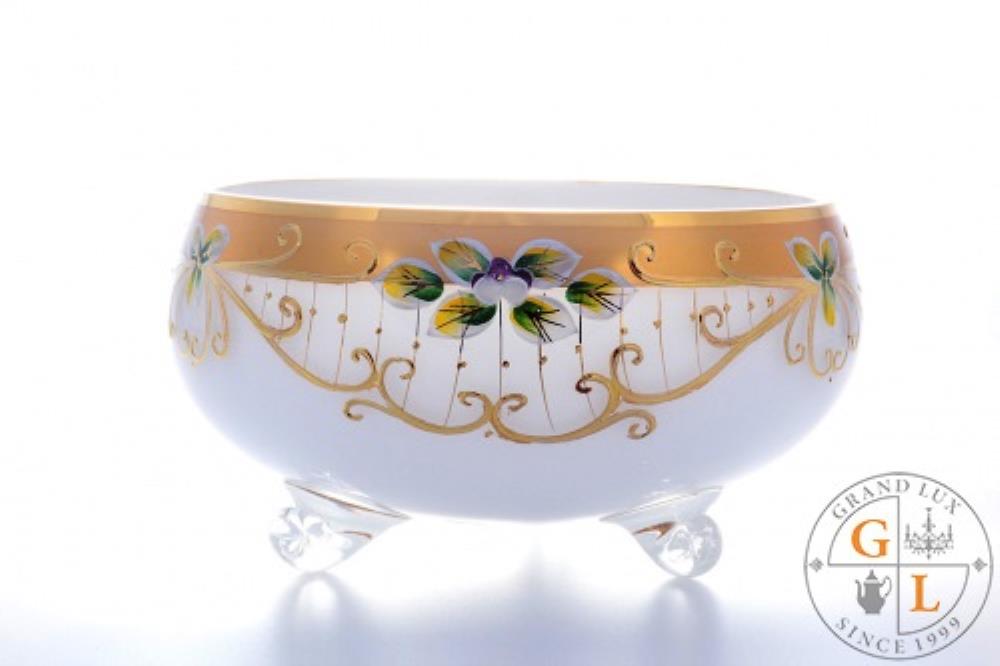 Bohemia Star Crystal Тройножка белая 20см