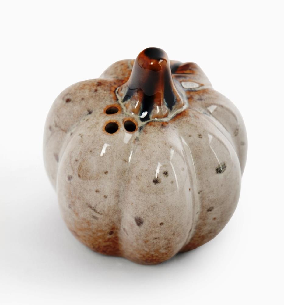 Емкость для соли или перца, 7 см, фарфор P, молочная, в крапинку, Тыква, Light pumpkin